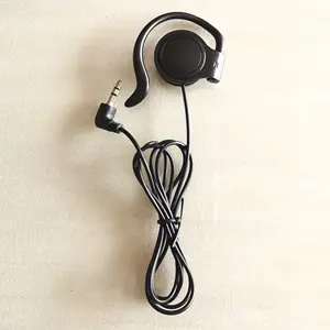 Headphone Oem Mini D Shape mono Earphone for Monitor Tour Guide System Cheap Security Customized Logo tour guide earphone