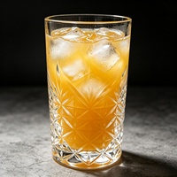 Verre à boisson froide de luxe en verre résistant à la chaleur, avec paille intégrée, design sans pied, pour thé aux fruits, café glacé, jus - Modèle transfrontalier