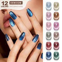Miss Gooey, ensemble de vernis gel œil de chat à haute pigmentation, 12 couleurs, professionnel, sans TPO ni Hema, CE/MSDS, fournisseur de vernis gel magnétique, OEM