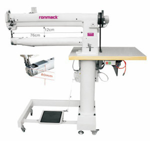 Machine à coudre industrielle RONMACK RM-6341S-76-80 à point noué, à cylindre simple, 76 cm, manuelle, neuve, motorisée, longue portée - Product Image 1
