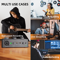 Kit Tout-en-Un Professionnel Fifine de Haute Qualité pour Studio d'Enregistrement Avec Micro Dynamique, Interface Audio et Alimentation Fantôme 48V pour Podcast