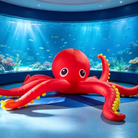 Tentacules de pieuvre gonflables géants pour événements commerciaux, modèle d'animal marin mignon, étanche IP65 pour usage extérieur