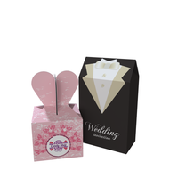 Boîtes à dragées de mariage faites à la main, vides, pour bougies, bonbons, chocolats, cadeaux de la mariée et du marié, pour la décoration de fête