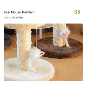 Colonna antigraffio per gatti moderna struttura da arrampicata per gatto che salta con piattaforma giocattolo in cartone truciolare di grado E1 gatti piccoli - Product Image 2