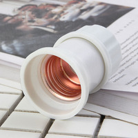 Tête de lustre à vis E27 douille cylindrique de lampe suspendue tête de lampe intérieure et extérieure base de lumière d'éclairage
