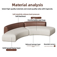 Ensemble de meubles de bureau commerciaux imperméables et faciles à nettoyer, canapé de bureau mobile en cuir avec coussin inclus