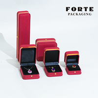Boîte à bijoux FORTE avec fermoir doré, couleur personnalisée, cadeau de mariage, vente en gros pour l'emballage
