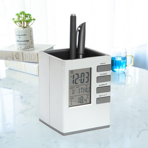 Reloj Despertador de Escritorio Digital LCD con Retroiluminación, Personalizable con Logotipo, con Función de Repetición, Calendario Electrónico y Pantalla de Temperatura para Uso en el Hogar y la Oficina - Product Image 5