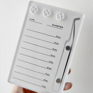 Paleta de Acrílico Iridiscente para Pestañas, Paleta de Extensiones de Pestañas de Acrílico con Forma Personalizada y Imanes - Product Image 5