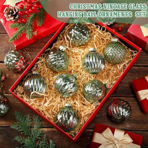 Handmade Luxury Glass Christmas Ball <b>Ornaments</b> Modern Christmas Tree Decorations Mercury Glass Hanging <b>Ornaments</b> Trees Xmas - Product Image 6