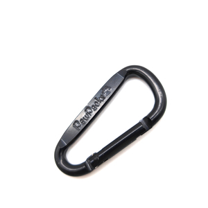 YYX düz kenar özel lazer baskı logo karabina Caribeaner klip alüminyum D halka şekli Carabeaner anahtarlık anahtarlık kanca - Product Image 2