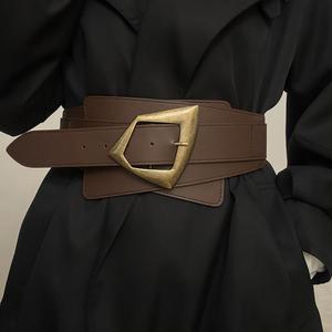 Ceinture de <span class=keywords><strong>taille</strong></span> en alliage élastique de style occidental pour femmes, ceinture décorative noire pour robes, manteaux, pulls, chemises - Product Image 3
