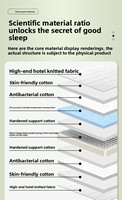 Matelas de lit King Size hybride contemporain à mémoire de forme et ressorts ensachés double, avec gel rafraîchissant, 25 cm, vente directe usine, mobilier de maison
