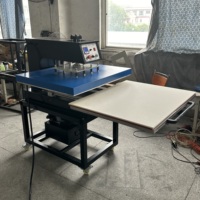Machine d'impression par sublimation de grand format de haute qualité 80x100cm, presse à chaleur hydraulique