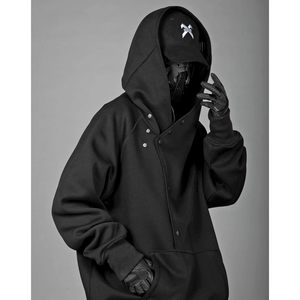 Sudadera con Capucha para Hombre FOXA, 100% Algodón, Cierre de Botones, Manga Larga, Felpa Francesa, Estilo Urbano - Product Image 4