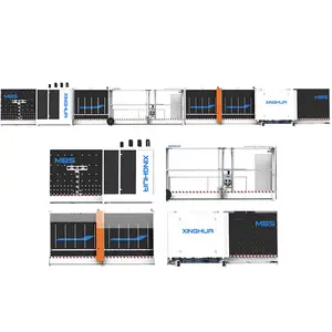 Remplissage automatique au gaz de fenêtre et de porte à double vitrage de grande taille Unité verticale Dgu Ig Production isolée par presse à panneaux