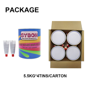 Gelb/WeiB, Schnelltrocknender 2k-polote-autospachtel, Leichte Spachtelmasse Fur Die Autoreparatur, Premiumqualitat - Product Image 4