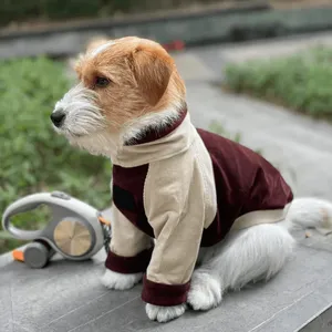 Oem ODM thiết kế sang trọng pháp Dog quần áo tùy chỉnh greyhound lông cừu áo cho tất cả các giống 4 chân ngoài trời Tay Áo Cổ cho mùa hè - Product Image 4