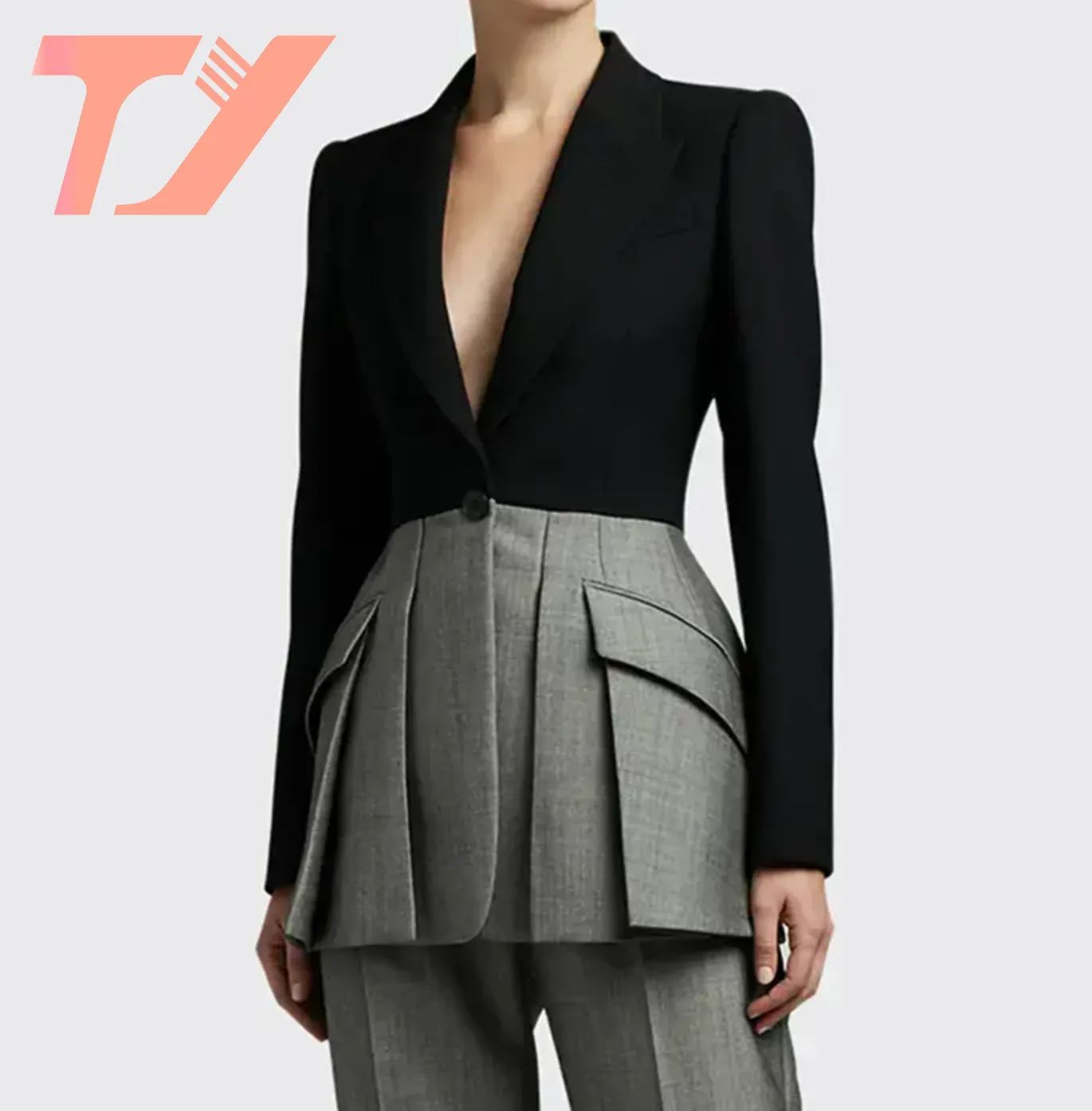 TUOYI מפעל ישיר מכירות נשים של חליפות טוקסידו & נשים של מעילים
