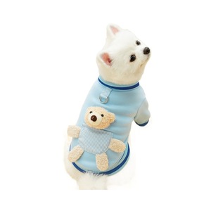Pet Baseball Uniform Blue Bear Striped Warm Winter Dog <b>Cat</b> <b>Clothes</b> - Product Image 5