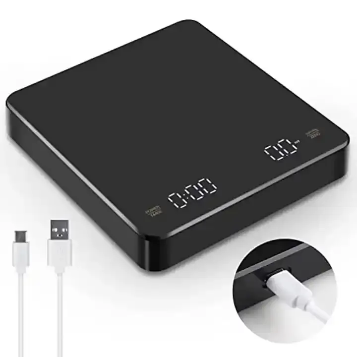 CHANG XIE USB-Batterien 3000G 0.1G Multifunktions-Digital küche Gehärtetes ABS-Haus Lebensmittel Smart Coffee Weight Scale