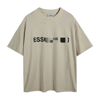 Camiseta de Manga Corta para Hombre GD YW T020205, Diseño Sólido, 100% Algodón, 240g, Corte Holgado, Transpirable, Secado Rápido, Ecológica