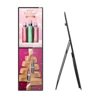 Kiosque publicitaire numérique 68'' avec lecteur multimédia, système d'exploitation Android, 2 Go de RAM, 16 Go de stockage, sur pied pour utilisation en magasin de détail en intérieur
