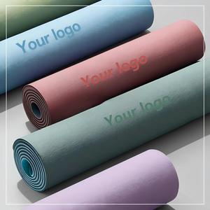 Alfombrilla de Yoga TPE Ecológica Personalizada al por Mayor, Barata, Impresa en Negro y Rojo, de los Mejores Fabricantes de Alfombrillas de Pilates - Product Image 1