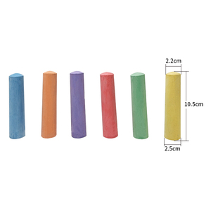12 craies noires sans poussière de haute qualité, emballées dans une boîte en plastique, craies scolaires - Product Image 3