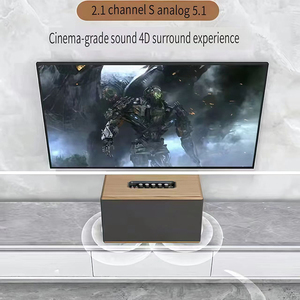 Loa <span class=keywords><strong>Bluetooth</strong></span> chất lượng cao 80W, âm thanh nổi Hi-Fi, loa siêu trầm, máy nghe nhạc, hệ thống âm thanh gia đình bằng gỗ dành cho rạp hát tại gia và máy tính - Product Image 5