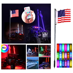 LOYO-látigo en espiral para vehículos todoterreno, luces LED RGB 360 con control remoto por aplicación, para ATV, UTV, RZR, <span class=keywords><strong>Polaris</strong></span>, <span class=keywords><strong>precio</strong></span> al por mayor - Product Image 5