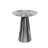 Table d'appoint pliable en acier inoxydable de style industriel, petite table basse moderne de luxe pour restaurants, hôtels et salles à manger