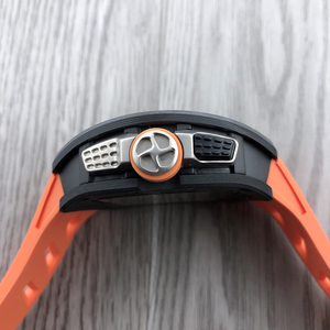 Montre tourbillon de haute qualité, montre en fibre de carbone, style course, calendrier, multifonction, automatique, mécanique, pour homme - Product Image 4