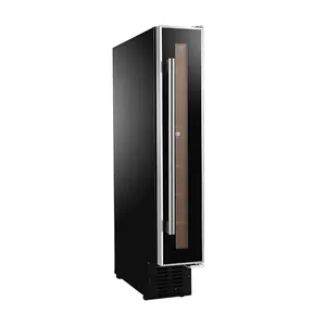 Винный холодильник морозильная камера для комнаты Candor градусов регулировка температуры вертикальный 7 бутылок компрессорный холодильник 206*59*343 JC-22A1EQ_3