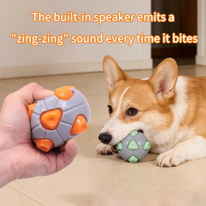 Juguete para Perros TPR Sound Ball 2026 - Juguete Masticable Dental Resistente al Sonido y a las Mordidas para Aliviar el Aburrimiento y el Autoentretenimiento - Product Image 2