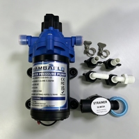 Pompa Booster Diafragma Mambaflo 12V DC Pompa Air Tekanan Tinggi untuk Aplikasi Sistem Air Tenaga Surya RV Caravan