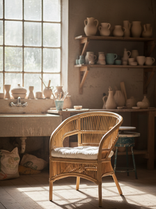 Chaise en bambou Fabiano - Design moderne élégant et confortable pour les chambres et les espaces de vie en appartement - Product Image 5