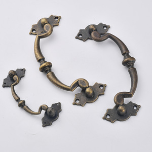 <b>Antique</b> Style Zinc Alloy Cabinet Handles Bar Shape Traditional Design Durable Plated Small Large Size Furniture Hardware - Product Image 2