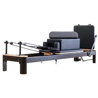 Lit de Pilates en alliage d'aluminium, petit modèle noir et blanc, pour studio de yoga et salle de sport, Reformer Shandong Texas