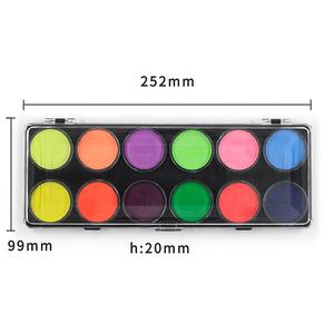 Super March Promotion Kit de pintura facial y corporal de 12 Colores de alta calidad <span class=keywords><strong>para</strong></span> niños a base de agua y lavable <span class=keywords><strong>para</strong></span> <span class=keywords><strong>Halloween</strong></span> - Product Image 5