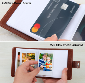 Album photo miniature rétro personnalisé avec 52 poches, 2x3 pouces, en cuir PU, pour appareil photo instantané Fujifilm <span class=keywords><strong>Instax</strong></span> Mini <span class=keywords><strong>Polaroid</strong></span> - Product Image 6