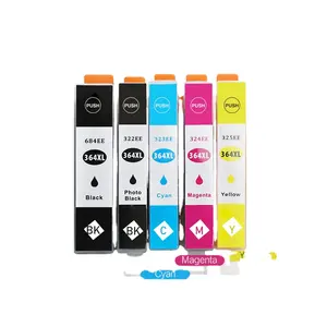 Heshun 364 Xl 364xl Premium Compatibele Kleur Inkjet Inktcartridge Voor Hp Photosmart 7510 5520 5525 B109a-printer