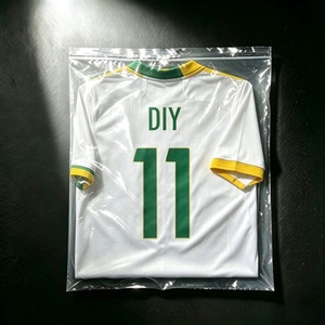 Camiseta Deportiva Personalizada con Adornos Verde y Amarillo, Impresión DIY, con o sin Número Personalizado para Ligas o Partidos Amigables - Product Image 1