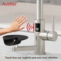 trou tasse rondelle mat noir en acier inoxydable retirer pulvérisateur évier robinet de cuisine avec verre rinceur