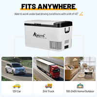 Alpicool K18 Portable 12V/24V AC DC Compresseur Congélateur Double Usage Glacière Réfrigérateur Camping Voiture pour Maison Voiture