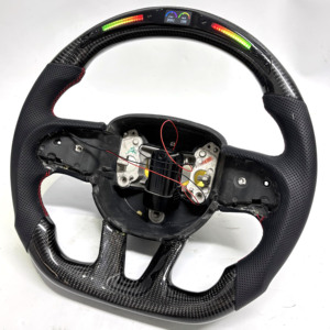 Volante Personalizado de Fibra de Carbono Negra para Hellcat Charger Grand - Product Image 2