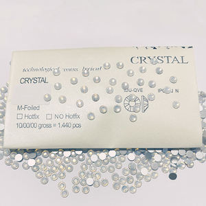 Yantuo แก้ว K9คุณภาพ3A พลอยเทียมด้านหลังเรียบสีขาวโอปอลทัมัมเบลอร์ถุงพลาสติกแพ็คคุณภาพระดับพรีเมียมสำหรับบ้าน - Product Image 2