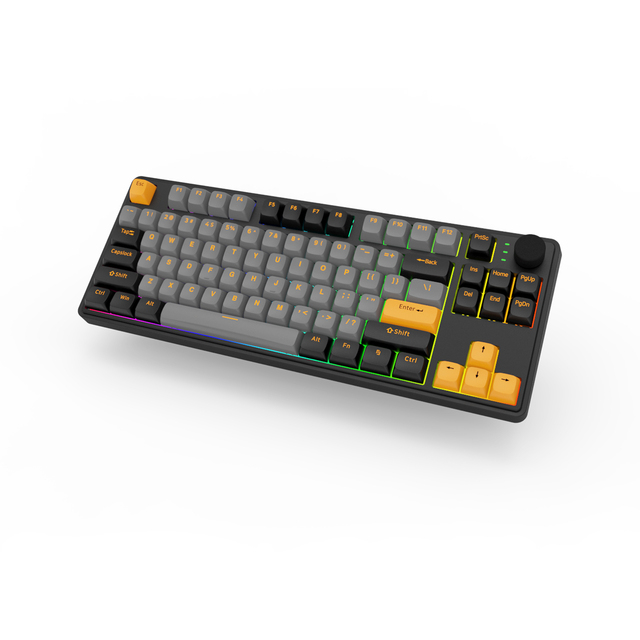 86-Key Mini Hot-Swappable Mechanical Gaming Keyboard with RGB Backlit 2.4Ghz Wireless USB-C Interface