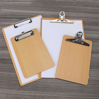 Portapapeles de Madera Personalizado con Logotipo, Tamaño A4/A5, para Negocios, Escuela, Menú, Carpeta de Archivos, Organizador de Documentos, Portapapeles Plegable