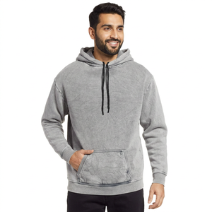 Sudaderas con Capucha Unisex para Invierno, con Logotipo Personalizado, 100% Algodón, Impresión Digital, Teñido Liso, Media Cremallera, Corte Holgado - Product Image 1
